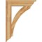 Ekena Millwork Thorton Traditional Rough Sawn Bracket w/ Offset Brace, Western Red Cedar, 8"W x 32"D x 44"H BKT0806X32X44THR01RWR - alternate 2
